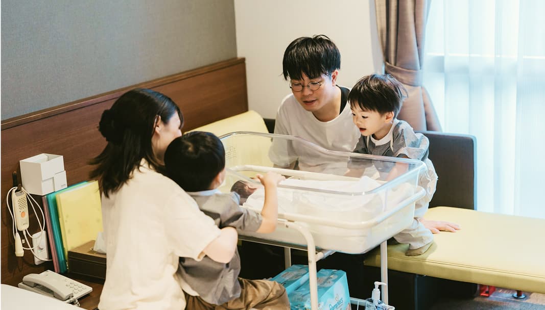 子連れ入院の様子