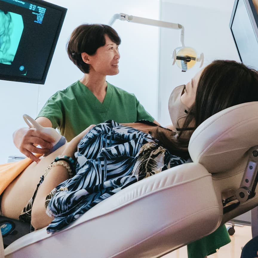 妊婦健診の様子